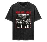 HONGWEl Unisex T-Shirt Vintage Killing Joke 100% Cotton Round Neck Black S