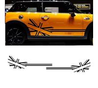Hongxiani Bandes latérales de Porte de Voiture Jupe Autocollant pour Mini Cooper S One R50 R55 R56 R60 F56 F57 F60,Stripe Decal Car Decor,g/Yellow