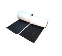 Hongxin LAttice Crochet et Boucle de Fixation Bande de adhésif autocollant, 10cm x 1m , 1 meter de long, (1m crochet & 1m boucle), 100 mm. de large, Noir,Black