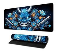 HongXINGDd 900x400 Grand Tapis de Jeu pour Souris Motif Inspiration Japonaise Tapis Clavier Surface Microtexturée Bords Renforcés Compatible Ordinateur Laptop