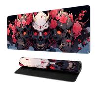 HongXINGDd 900x400 Grand Tapis de Jeu pour Souris Motif Inspiration Japonaise Tapis Clavier Surface Microtexturée Bords Renforcés Compatible Ordinateur Laptop