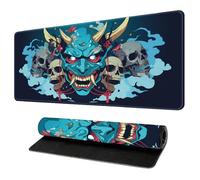 HongXINGDd 900x400 Grand Tapis de Jeu pour Souris Motif Inspiration Japonaise Tapis Clavier Surface Microtexturée Bords Renforcés Compatible Ordinateur Laptop