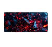 HongXINGDd Extra Large Tapis de Souris Formes Géométriques Protection Clavier Ordinateur Surface Tissu Micro Texturée Mouvements Rapides Contour Cousu Accessoire PC Gaming Maison