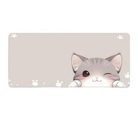 HongXINGDd Tapis de Souris Géant Imprimé Animalier Nature Accessoires Informatiques Tapis de Clavier Ordinateur Base Caoutchouc Lavable pour Travail Maison Gaming 900x400mm