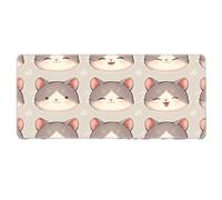 HongXINGDd Tapis de Souris Géant Imprimé Animalier Nature Accessoires Informatiques Tapis de Clavier Ordinateur Base Caoutchouc Lavable pour Travail Maison Gaming 900x400mm