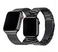 Hongxinzhan 2pcs bracelet de montre en métal compatible avec Apple Watch 42mm (Series11 10) 40mm 41mm 38mm, bracelet de remplacement pour iWatch SE 3 2 1 série 11 10 9 8 7 6 5 4