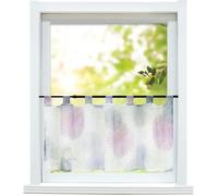 Hongya 1pcs rideaux brise bise fenetre à passants rideau moderne court de cuisine Violet L-H 90 x 60 cm