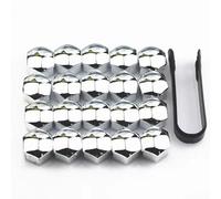 HONGYANFA 20 Pièces Bouchons Boulons de Roue de Voiture pour Mini One Cooper F55 F56 Bj. AB 2013, Capuchons D'écrou de Roue Cache Boulon Résistants à la Rouille & Durables,21mm