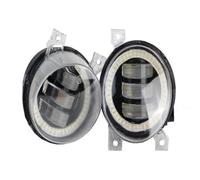 HONGYISM Brouillard Avant 2 Pièces Pour VW Pour Caddy 3/III 2004 2005 2006 2007 2008 2009 Voiture Canbus LED Antibrouillard Angel Eye DRL Feux Jour Phare Travail(E With Angel Eye)