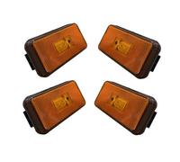 HONGYISM Feu arrière camion Feux De Gabarit Latéraux À LED Ambre 24 V Camion Lourd Pour Scania, Feux, Pièces Carrosserie Avec 2 Connecteurs(4pcs lights)