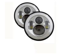 HONGYISM Feux phares Phare LED Rond 12V 24V 7 Pouces 2 Pièces Pour Land Pour Rover Pour Defender 90 Et 110 Feux Avant