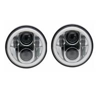 HONGYISM Lot De 2 Projecteurs De Phares À LED De 5,75 Pouces, Phare De 5 3/4 Pouces Pour Iron 883 Pour Dyna Phares(2 PCS Chome)
