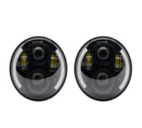 HONGYISM Lot De 2 Projecteurs De Phares À LED De 5,75 Pouces, Phare De 5 3/4 Pouces Pour Iron 883 Pour Dyna Phares(2 PCS Black B)