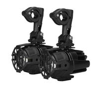 HONGYISM Moto Projecteur Spot Phare Antibrouillard Avant LED 4000 Lm 12 V 100 W Étanche Pour Moto (lot De 2) - Feux Auxiliaires Universels Pour La Conduite(Light and cover)