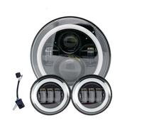 HONGYISM Moto Projecteur Spot Phare Antibrouillard Pour Electra Glide Softail Fat Boy Touring(7 Lamp and 4.5 Lamp)