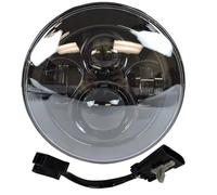 HONGYISM Moto Projecteur Spot Phare Avant Projecteur 7" Et Feux Antibrouillard 4,5" Pour Motos Electra Glide Softail Fat Boy Touring(Light and wire 4)