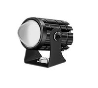 HONGYISM Moto Projecteur Spot Phare De Conduite LED Bicolore Pour Moto, Projecteur Auxiliaire, Feu Travail, Accessoire Antibrouillard 10 W(1pcs 4model)