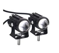 HONGYISM Moto Projecteur Spot Phares Moto À LED (lot Pour 2), Éclairage Auxiliaire Avant, Accessoires Explorers, Bicolore Blanc/jaune, 12 V
