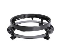 HONGYISM Phares Avant Pour Moto 7 "pouces H4 LED Moto Phare Pour Softail Pour Mince Pour Gros Garçon Pouces Phares Avec DRL Salut/basse De(Bracket Black 1pcs)