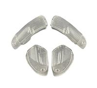 HONGYISM Phares Avant Pour Moto Couvercle De Clignotant Avant Et Arrière Pour Pour ZZR400 ZZR600 ZZR 400 600 Boîtier D'indicateur Moto Pièces Lentille Lampe(Front Rear Clear)