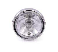HONGYISM Phares Avant Pour Moto Phare Avant Halogène Rétro En Métal Chromé Pour Moto Pour CG125 Pour GN125 Bobber Personnalisé