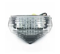 HONGYISM Phares Avant Pour Moto Pour FZ600 Pour FZ6 Pour FAZER 2004 2005 2006 2007 2008 2009 Moto LED Feux Arrière Ensemble De Frein Avec Feu Direction(Clear 1)