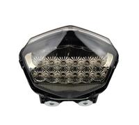 HONGYISM Phares Avant Pour Moto Pour Pour Ninja 250 250R 2008-2012 Moto Arrière LED Clignotant Feu Stop Lampes Accessoires Intégrés(Le noir)