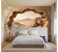 HongYouQi Papier peint 3D Rochers Dunes Grottes Paysages Désertiques | Textures Décoratives et Luxueuses Idéales Pour Les Bureaux Espaces de Travail Maisons Chambres Salons et Murs Tv-430cm×300cm