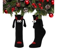 Honhoha Chaussettes à Main de Noël | Chaussettes Main dans la Main d’amitié de,Chaussettes de Noël Amusantes, Chaussettes magnétiques à Main, Respirantes, Chaussettes Cadeaux