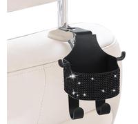 Honhoha Crochets Pour Appuie-Tête De Voiture,Organisateur Intérieur Porte-Gobelet | Cintre pour Appui-tête | Pour SUV Camion Navette Quotidienne Voyage Routier Sortie Familiale Vacances