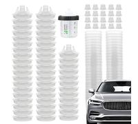 Honhoha Gobelet Rigide Pour Système De Peinture, Gobelets De Mélange De Peinture Automobile,Peinture En Aérosol Sûre Avec Échelle Transparente - Système De 50 Gobelets Et Couvercles, Pistolets