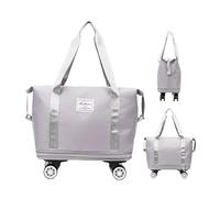 Honhoha Grand Sac de Sport à roulettes, Sacs de Sport à roulettes Sac de Sport Pliable à roulettes Sac de Sport à roulettes avec roulettes, Bagage de Voyage étanche à roulettes avec roulettes