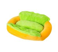 Honhoha Lit Chien Lavable Nid pour Chat en Peluche en Forme D'Aliment avec