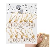 Honhoha Marqueurs à Tricoter | Marqueurs métalliques de Crochet Amovibles | Anneaux de marquage de Crochet antirouille, marqueurs de Tricot pour l'artisanat de Bricolage, Le Scrapbooking, la