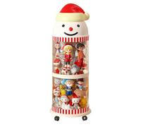 Honhoha Organisateur de Peluches | Gain De Place, Tour D Exposition, Cage, Seau Pour Peluches - Organisateur de Rangement pour et Jouets avec Roues | pour Chambre de Bébé, Chambre