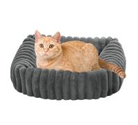Honhoha Panier pour Chat Lavable | Couchette Chaude et Lavable pour Chats | Coussin pour Animal pour Maison Voyage Balcon Interieur Chambre Salon Sol Bureaux Exterieur Coin Et Appartement