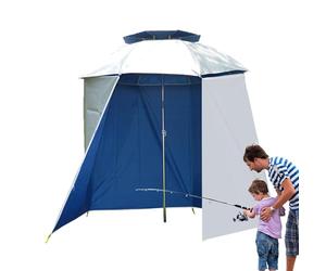 Honhoha Parapluie Portable de Pêche Semi-Circulaire | Tente Sport avec Protection UV, Tissu Imperméable Entourant le Parasol