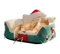 Honhoha Petit Panier pour Chat - Nid de Sommeil d'hiver Design de Noël,Nid De Panier pour Chien | pour Chien Intérieur Salon Chambre Balcon Appartement Maison Dortoir