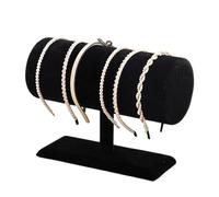 Honhoha Porte-Serre-Têtes Organisateur,Support de Rangement en Velours - Organisateur de Bandeaux Mode Porte-Bandeaux,Pour Bracelets Accessoires Cheveux Organisation Coiffeuse Bureau