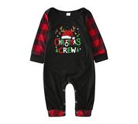 Honhoha Pyjamas de Noël Assortis - Pyjamas Assortis en Polyester pour Hommes | Ensembles de vêtements de Nuit festifs lavables en Machine pour Filles