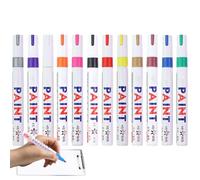 Honhoha Stylos Peinture Pour Bois | Marqueur Indélébile à Peinture,Séchage Rapide À Base D'Huile Fournitures Artistiques Imperméables Stylo Artisanat 12 Utilisations Polyvalentes Sur Céramique Toile