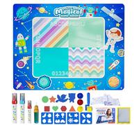 Honhoha Tapis D'aquarelle, Tapis De Peinture À L'eau, Grande Toile D'eau Graffiti Doodle 100cm, Tapis De Coloriage Réutilisable Sans Gâchis, Jouets Éducatifs Pour Peindre, Écrire, Dessiner À L'eau