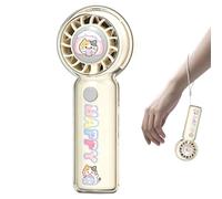 Honhoha Ventilateur Portable - Outil D'Été USB Rechargeable Avec Un Motif Cartoon 3 Vitesses - Ventilateur à main rechargeable | Pour Intérieur Et Extérieur, Maison, Bureau, Voyage, Plage Et Vacances