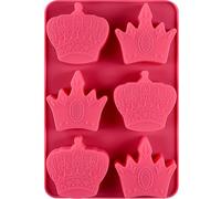 Honicemar Moule à Chocolat 6 Cavités Couronne, Outils de Pâtisserie DIY Couronne Roi Reine Royale, Moules Silicone Antiadhésifs pour Gâteaux Chocolats Bonbons Biscuits, etc., Couleur Aléatoire