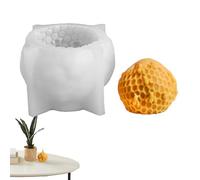Honigkamm-Silikonform - Zylinder-Seifenformen, 3D-Kerzenform, Schnell lösbare Kunstharzkunst, Tier-Fondant-Backform, DIY Dekoration, Aromatherapie-Bastelzubehör