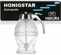 HONIGSTAR Distributeur de miel Pot de miel Doseur de sirop de poire à miel