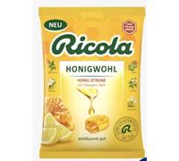 Honigwohl Honig Zitrone - Bonbons suisses aux Miel Lemon, confiserie traditionnelle au goût frais et agréable, recette originale suisse, paquet familial - Compatible avec Ricola - 68g