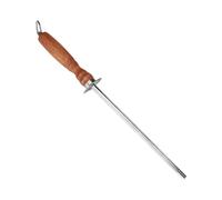 Honing Rod Knifes Sharpener, 12-Inch Handheld Sharpening Stick, Multipurpose Steel Rod Bladed Maintenance, Ergonomic Handle, Ideal for Kitchen Outdoor Workshop Camping Hunting Use, 30.5cm Wood, Steel