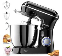 HONINST Mixeur sur socle à tête inclinable et accessoires, 6,5 L - Noir