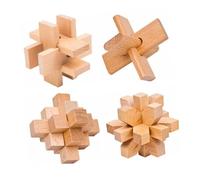 HONITANO 1 Ensemble De Jouets Luban Lock en Bois Casse-Tête en Forme De Cerveau Jouets Intelligents Kongming Lock Cube Puzzle Accessoires De Puzzle Puzzles Mentaux Jeu De Boulons en